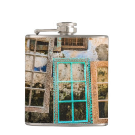 Ramar i färgat fönster fickplunta