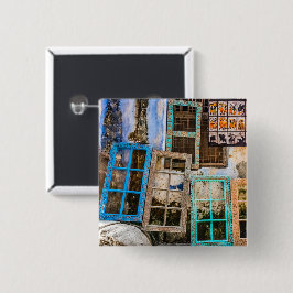 Ramar i färgat fönster knapp