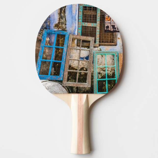 Ramar i färgat fönster pingisracket (Framsidan)