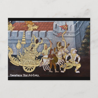 Ramayana Thai Art Fairy Vykort