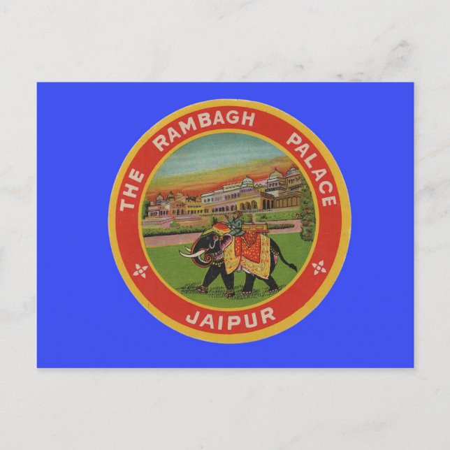 Rambagh Palace Hotel - Jaipur India - Travel Vykort (Framsida)