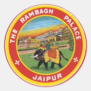 Rambagh Palace Jaipur Runt Klistermärke
