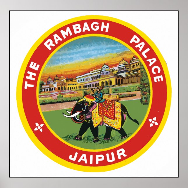 Rambagh Palace Jaipur, Vintagen Poster (Framsidan)