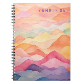 Ramble On Watercolor Anteckningsbok