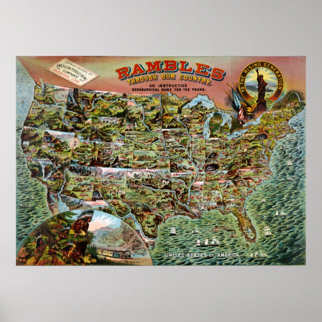 Rambles genom vår Land Poster (Framsidan)