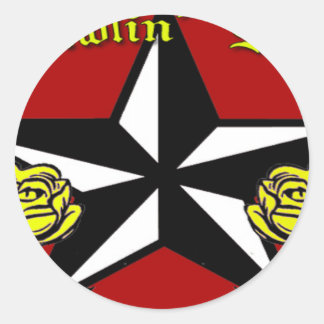 Ramblin Ro Sticker Runt Klistermärke