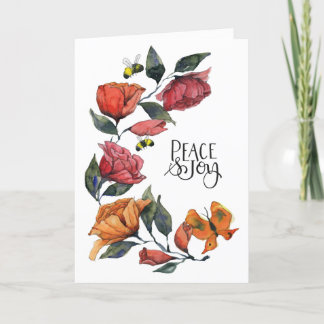 Rambling Ro Peace and Joy Card Helgkort