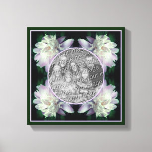 Ramblöja Blomma Ram Create Your Own Photo Canvastryck