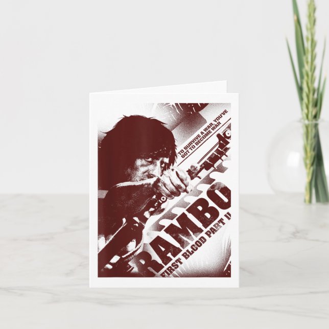 Rambo First Blood Part II Youve Har att bli Krig Kort (Framsida)