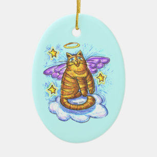 Rambo Kitty Cat Angel anpassat namn Ornament
