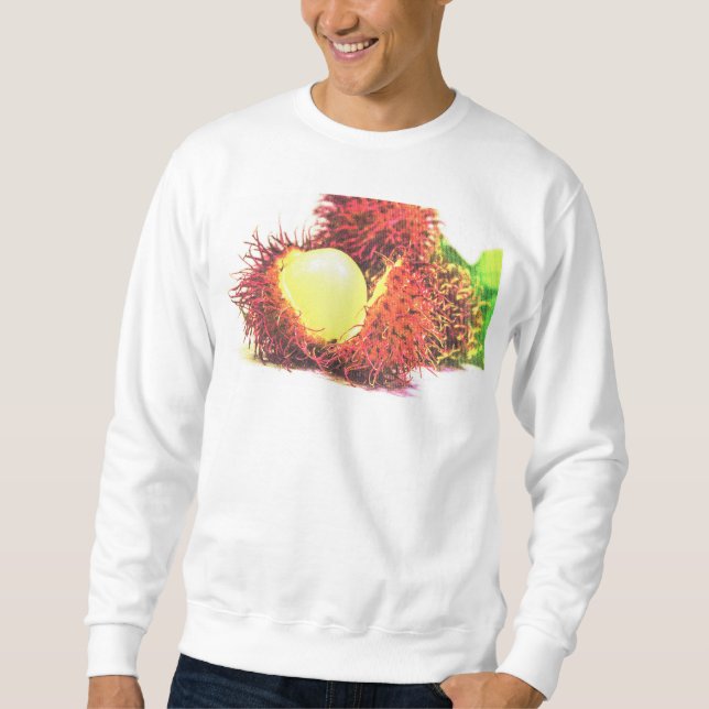 "Rambutan Fruit" Cute Photo. Köp nu Lång Ärmad Tröja (Framsida)