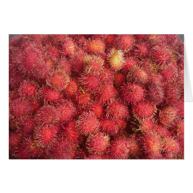 rambutan hälsningskort (Framsidan Horizontal)