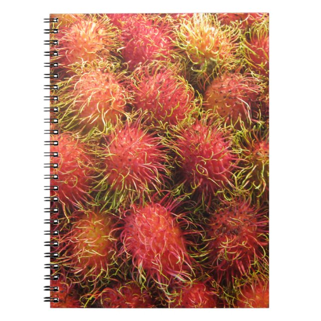 Rambutan Tropical Fruit Anteckningsbok (Framsidan)
