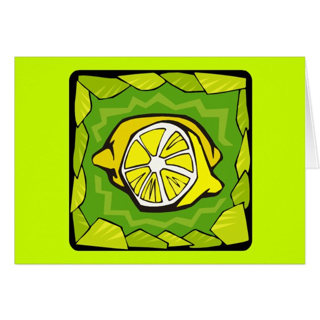 Ramcitroner Hälsningskort (Framsidan Horizontal)