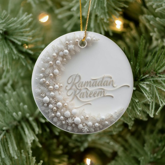 Ramdan Kareem Personligt Julkort Julgransprydnad Keramik (Träd)