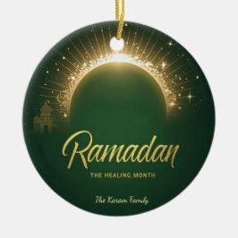 Ramdan Kareem Personligt Semesterkort Julgransprydnad Keramik