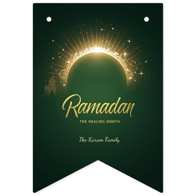 Ramdan Kareem semesterkort Vimplar (Första flaggan)