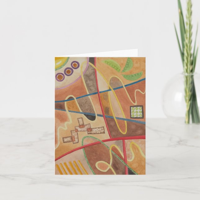 Ramen Abstrakt Card Tack Kort (Framsida)