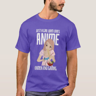 Ramen Älskare Gamer Girls Women Kawaii Gaming Mang T Shirt