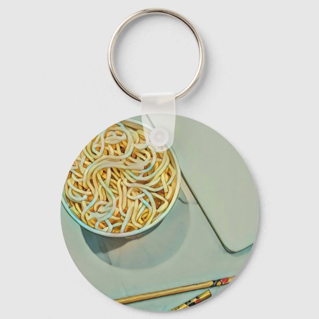 Ramen älskare-gåva nyckelring (Framsida)