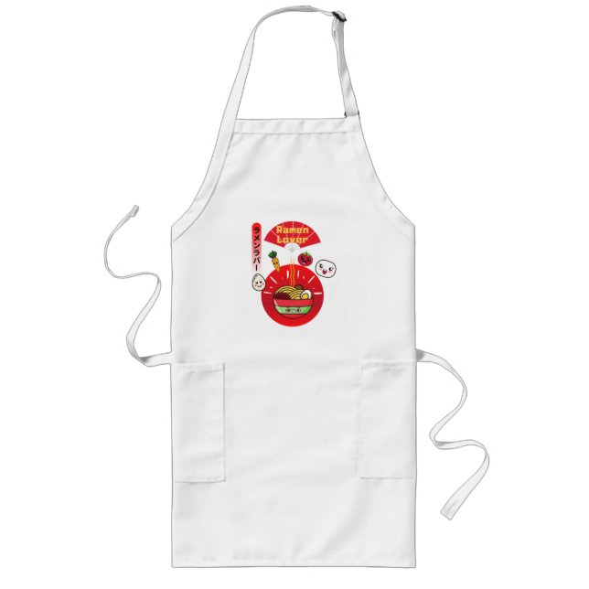 RAMEN ÄLSKARE KAWAII STIL LÅNGT FÖRKLÄDE (Framsidan)