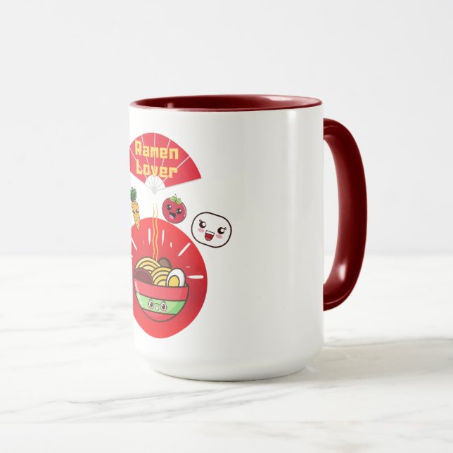RAMEN ÄLSKARE KAWAII STIL MUGG (Framsida höger)