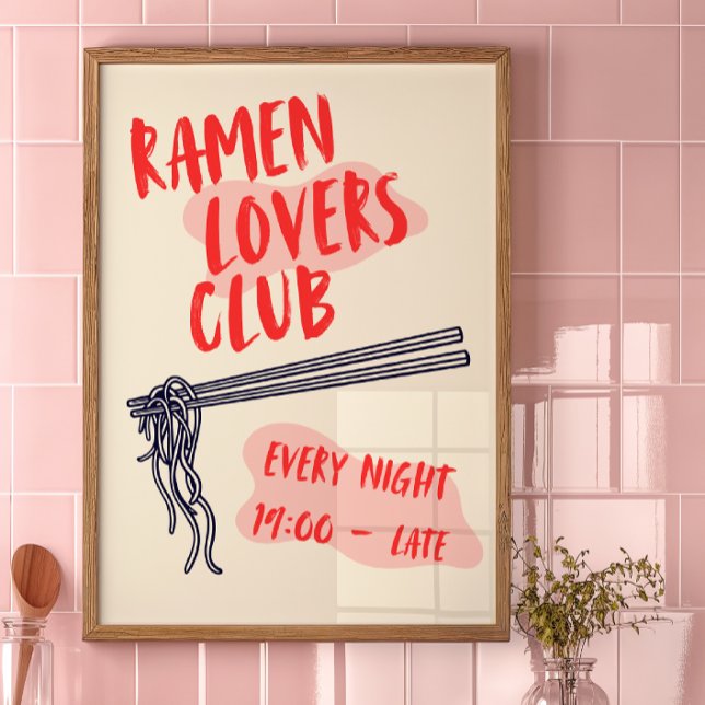 Ramen Älskare Klubb | Köksdäck Poster (Skapare uppladdad)