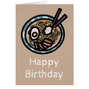 Ramen älskare söt japansk hälsningskort