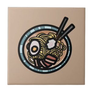Ramen älskare söt japansk kakelplatta