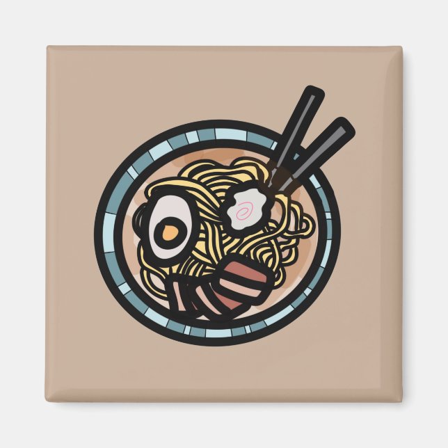 Ramen älskare söt japansk magnet (Framsidan)