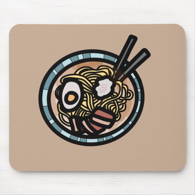 Ramen älskare söt japansk musmatta (Framsidan)