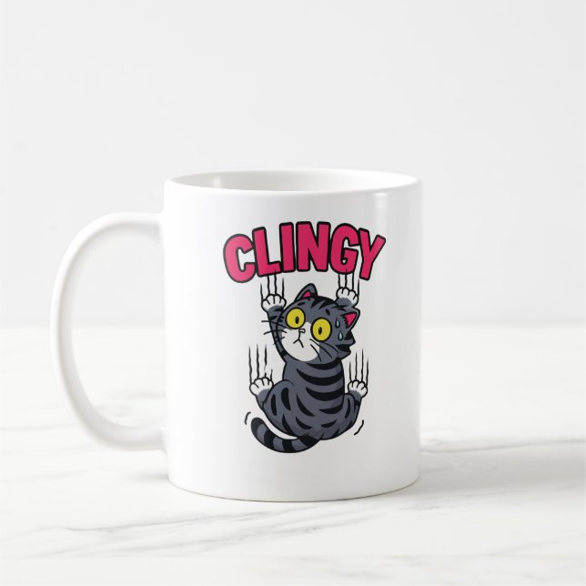 Ramen Älskare Svart Katt Kaffe Mugg (Vänster)