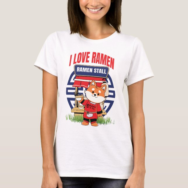 Ramen Älskare Women White T Shirt (Framsida)