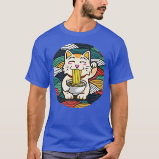 Ramen and Cats, Japanska För manar kvinnor, Retr T Shirt