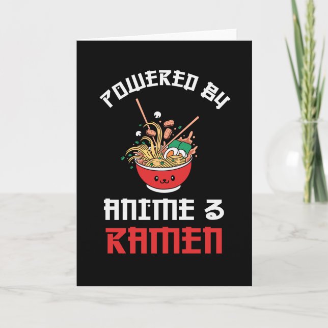 Ramen & Anime Älskare | Perfekt Gift Kort (Framsida)