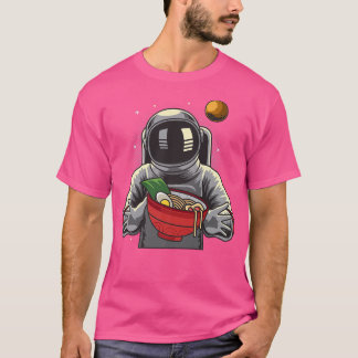 Ramen Astronaut Japanese Anime Kawaii Girls T Shirt