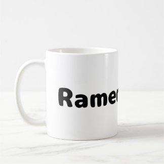Ramen-ätare - Svart skrivande kaffemugg