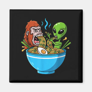 Ramen attack rolig bigfoot och utomjording slurpan magnet