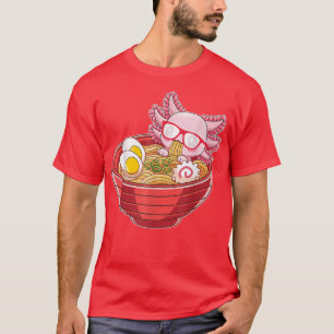 Ramen Axolotl Kawaii Anime Jape Food Gift Girl T Shirt