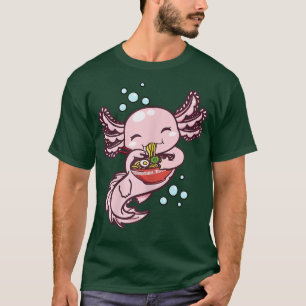 Ramen Axolotl Kawaii Anime Jape Food Gift Kids T Shirt