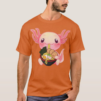 Ramen Axolotl Kawaii Anime Jape Food Gift Tonåring T Shirt