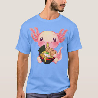 Ramen Axolotl Kawaii Anime Jape Food Gift Tonåring T Shirt