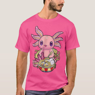 Ramen Axolotl Kawaii Anime Jape Food Girls Tee