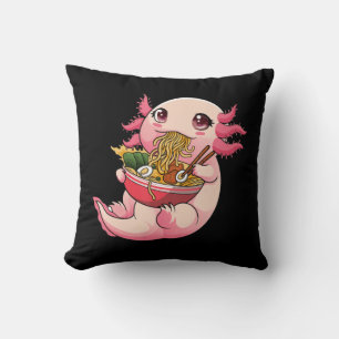 Ramen Axolotl Kawaii Anime Jape Food Girls Tee Kudde