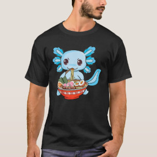 Ramen Axolotl Kawaii Cute Anime Otaku Japansk Ram T Shirt