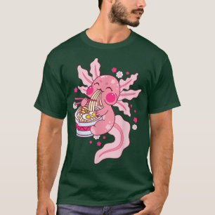 Ramen Axolotl Kawaii Cute Anime Otaku Japansk Ram T Shirt