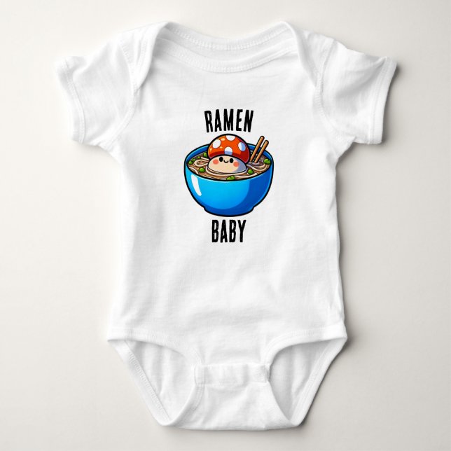 Ramen Baby Jersey Bodydräkt T Shirt (Framsida)
