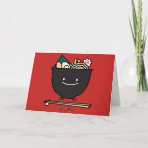 Ramen Bowl chopstick gris sjögräs Tack Kort