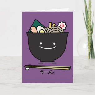 Ramen Bowl chopstick gris sjögräs Tack Kort