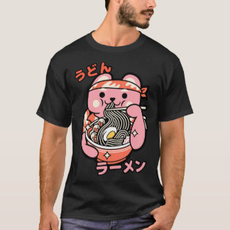 Ramen Bowl Instant Ramen With Kawaii Character 2   T Shirt